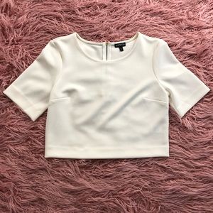 Express Ivory Crop Top